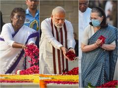 మహాత్మా గాంధీ, శాస్త్రిలకు రాష్ట్రపతి, ప్రధాని సహా ప్రముఖుల నివాళులు