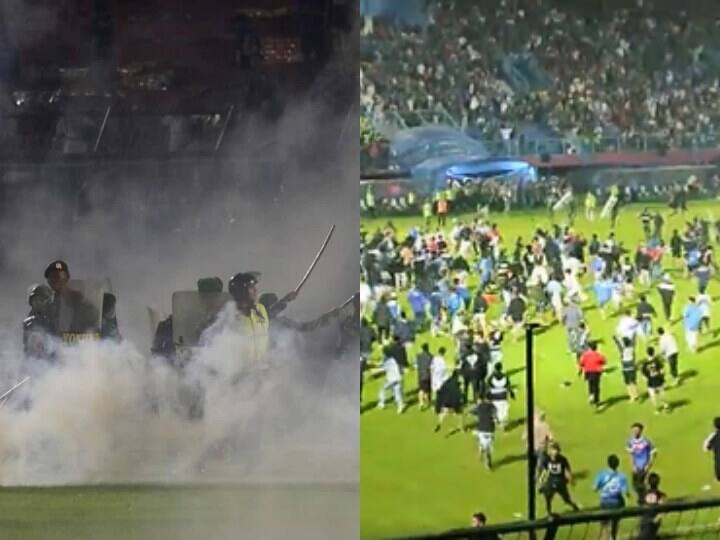 Indonesia 127 killed Football Fans Clash Soccer east java arema persebaya surabaya Indonesia Football Fans Clash: इंडोनेशिया में किसी जंग से कम नहीं होते फुटबॉल मैच, तैनात होते हैं फैंस क्लब के लड़ाके