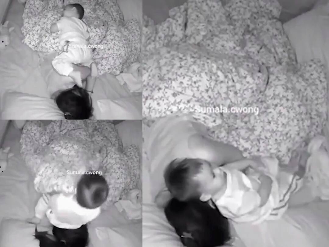 Watch Video: என்ன நடந்தாலும் அசராமல் தூங்கும் தாய்.... வைரலான சேட்டை குழந்தை வீடியோ.. நெட்டிசன்கள் காரசார வாதம்!