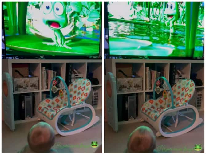Baby Laughed After Seeing Favorite Cartoon Frog In Television Video Goes Viral On Social Media | Video: प्यार पाने में मेढक हुआ फेल, कार्टून को देख बच्चे ने लगाए ठहाके Baby Laughed After Seeing Favorite Cartoon Frog In Television Video Goes Viral On Social Media | Video: प्यार पाने में मेढक हुआ फेल, कार्टून को देख बच्चे ने लगाए ठहाके