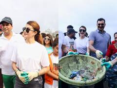 Jacqueline Fernandez Goes To Versova Beach For A Cleanup Drive