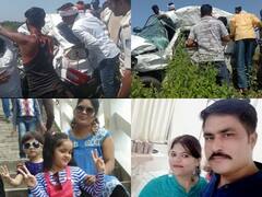 अष्टमी पूजा करने जा रहे एक ही परिवार के चार सदस्यों की सागर में मौत, कार को ट्रक ने मारी टक्कर