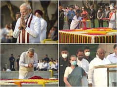 Gandhi Jayanti 2022: President Murmu, PM Modi, Sonia Gandhi Pay Tributes To 'Bapu' At Raj Ghat — In Pics