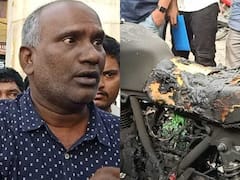 రియల్ ఆవేశం స్టార్ - పోలీసులు ఆపారని బైక్ కాల్చేసుకున్నాడు.. కేసుల పాలయ్యాడు !