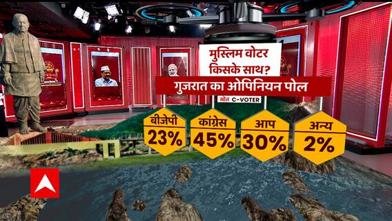 Gujarat में BJP का कितना साथ देंगे मुसलमान ? | ABP C-Voter Survey | Muslim Voter | Opinion Poll
