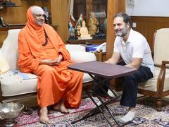 IN PICS | Rahul Gandhi Visits Suttur Mutt, Masjid-e-Azam & St. Philomena Church In Mysuru