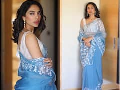 Sobhita Dhulipala Looks Regal In A Blue Saree, SEE PICS
