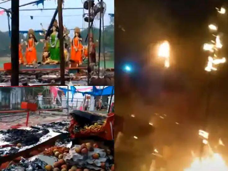 fire-acting-on-stage-burning-durga-pandals 3 died 64 injured ਦੁਰਗਾ ਪੂਜਾ ਵਾਲੇ ‘ਪੰਡਾਲ’ 'ਚ ਲੱਗੀ ਭਿਆਨਕ ਅੱਗ, ਤਿੰਨ ਮੌਤਾਂ, 64 ਜ਼ਖ਼ਮੀ