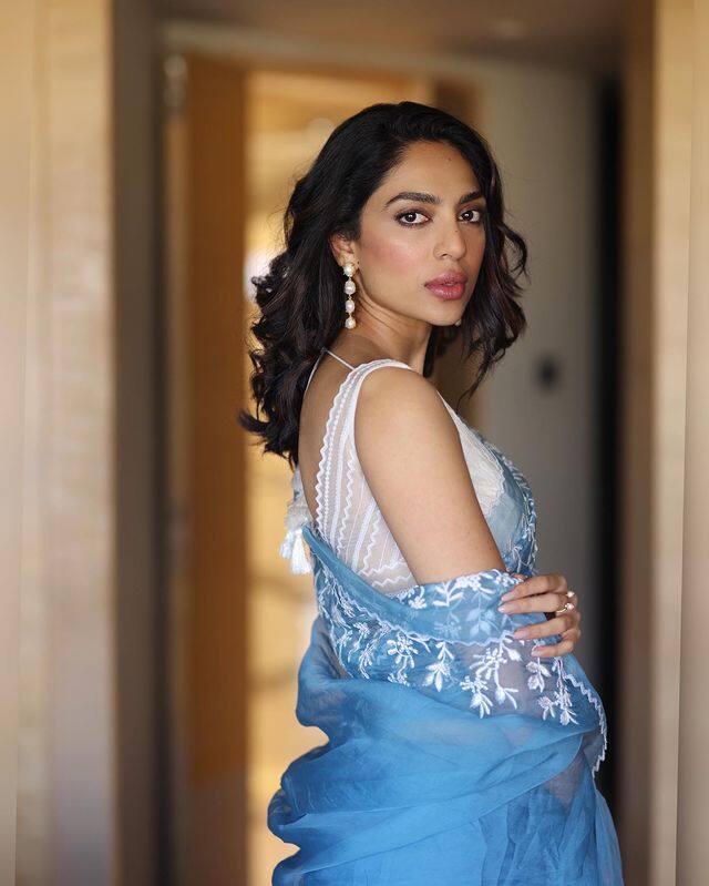 Sobhita Dhulipala Looks Regal In A Blue Saree, SEE PICS