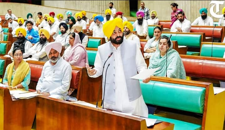 Punjab Vidhan Sabha Session fourth day Proceedings continuing after Congress MLAs opposed AAP's confidence vote ਕਾਂਗਰਸੀ ਵਿਧਾਇਕਾਂ ਨੇ ਕੀਤਾ ‘ਆਪ’ ਦੇ ਵਿਸ਼ਵਾਸ ਮਤ ਦਾ ਵਿਰੋਧ, ਹੰਗਾਮਾ ਸ਼ਾਂਤ ਹੋਣ ਮਗਰੋਂ ਸਦਨ ਦੀ ਕਾਰਵਾਈ ਮੁੜ ਸ਼ੁਰੂ