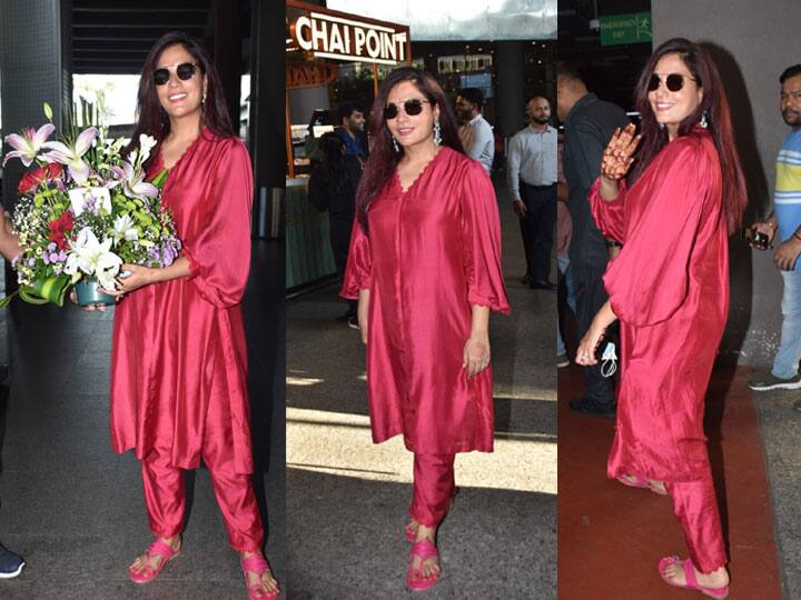 Richa Chadda At Mumbai Airport: रिचा चड्ढा जल्‍द अली फजल की दुल्‍हनिया बनने वाली हैं. शादी के लिए वह मुंबई पहुंच गईं. एयरपोर्ट पर वह गजब का स्‍वैग दिखाती नजर आईं.