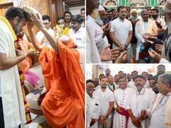 IN PICS | Rahul Gandhi Visits Suttur Mutt, Masjid-e-Azam & St. Philomena Church In Mysuru