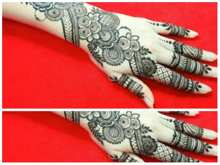 अरेबिक मेहंदी का ये डिजाइन भी बेहद सुंदर है. आप करवाचौथ पर कुछ ऐसा डिजाइन हाथों पर बनवा सकती हैं.