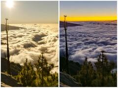 आसमान में समुद्र की लहरों से नजर आए बादल, दिल को सुकून दे रहा वीडियो