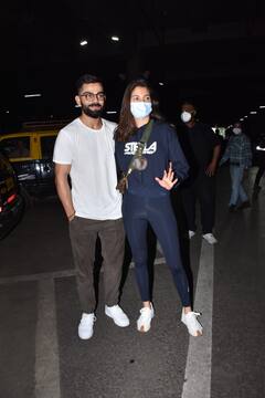 Virat-Anushka Pics: अनुष्का शर्मा और बेटी वामिका को एयरपोर्ट लेने पहुंचे विराट कोहली, सामने आईं ये तस्वीरें