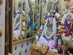Navratri : அத்திவரதர் கோவிலில் நவராத்திரி உற்சவம்... கோடாலி கொண்டை முடிச்சு அலங்காரத்தில் காட்சி...