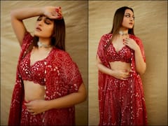 सुर्ख लाल लहंगा पहन Sonakshi Sinha लगीं बला की खूबसूरत, संस्कारी अवतार में बिखेरी अंदाएं