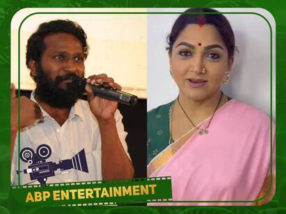 actress khushbu slams vetrimaaran comment about rajaraja cholan Actress Khushbu: ‛வெற்றிமாறனுக்கு கண்ணு சரியா தெரியல...’ -குஷ்பூ சாடல்!