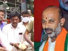 टीआरएस नेता ने बांटी शराब और मुर्गा तो भड़की बीजेपी, बताया- बार और रेस्टोरेंट वाली पार्टी