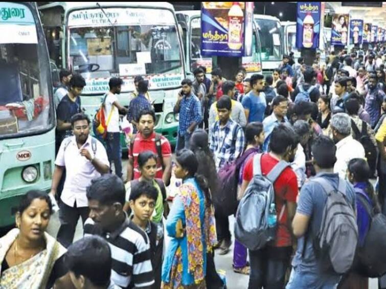Overcrowded buses trains empty Chennai how many people have traveled to their hometown நிரம்பி வழிந்த பேருந்துகள், ரயில்கள்… காலியான சென்னை… இத்தனை பேர் சொந்த ஊருக்கு பயணம் செய்துள்ளனரா!
