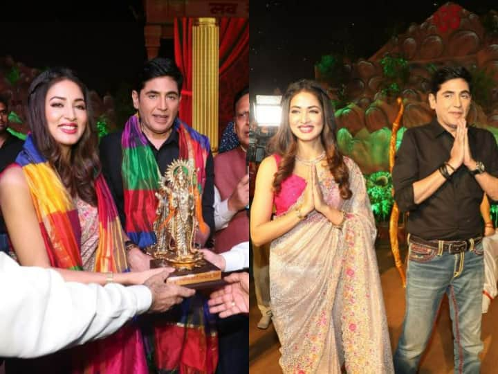 Bhabiji Ghar Par Hai’s lead actors, Aasif Sheikh & Vidisha Srivastava, attend Delhi’s famous ‘Luv-Kush Ramlila’ at Lal Quila