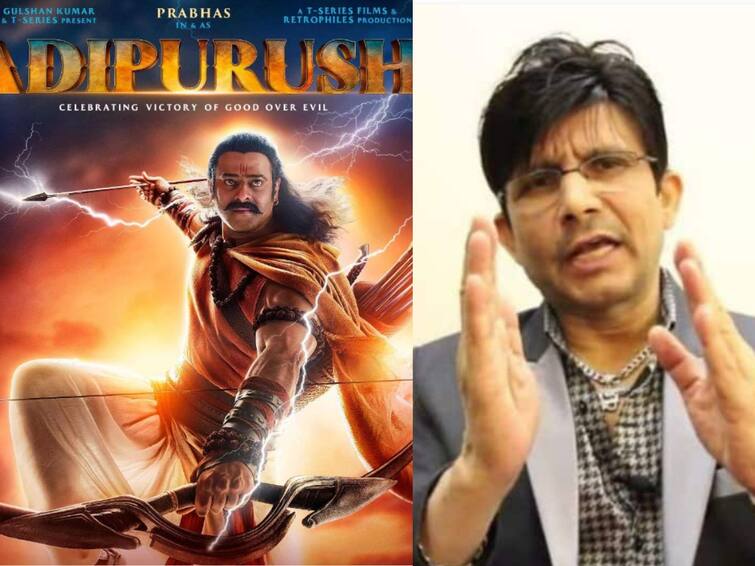 kamal raashid khan comment on prabhas movie adipurush teaser Adipurush: 'निर्मात्यांकडून मोठी चूक...'; आदिपुरुषच्या टीझरवरही केआरकेची टीका