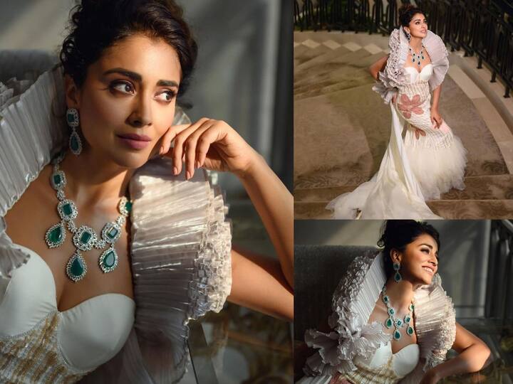 Shriya saran latest clicks: வாராயோ வாராயோ மோனலிஸா...நடிகை ஸ்ரேயா சரணின் அசத்தல் க்ளிக்ஸ்!