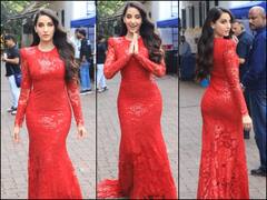 Nora Fatehi Pics: स्लिम फिट ड्रेस में नोरा फतेही ने बिखेरा अपने हुस्न का जलवा, देखें तस्वीरें