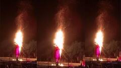 Chandigarh: ਸੈਕਟਰ 46 'ਚ ਦੇਰ ਰਾਤ ਸ਼ਰਾਰਤੀ ਅਨਸਰਾਂ ਨੇ ਦੁਸਹਿਰੇ ਤੋਂ ਪਹਿਲਾਂ ਹੀ ਲਾਈ ਮੇਘਨਾਥ ਨੂੰ ਅੱਗ