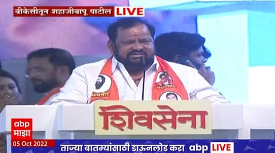 Shahajibapu Patil Speech : देवेंद्र फडणवीसांच्या पाठीत खंजीर खुपसून केलंत तरी काय? ABP Majha