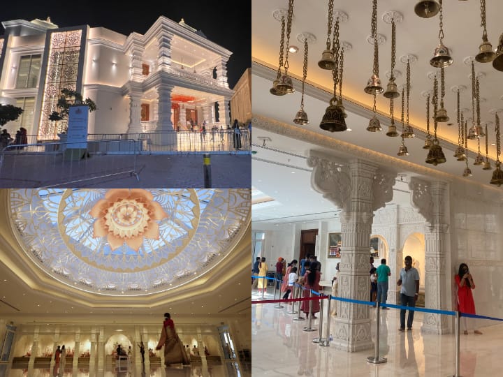 A majestic new Hindu temple that blends Indian and Arabic architecture opens in Jebel Ali Village in Dubai on Dussehra.