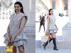Deepika Padukone Looks Stunning In A Beige Ensemble As She Attends Paris Fashion Week