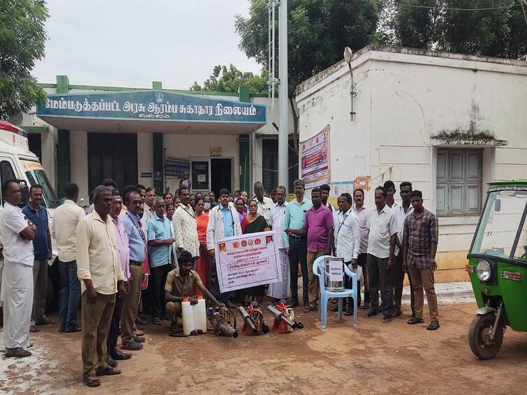 Thanjavur: Integrated anti-fever operations were carried out extensively at Vallam near Thanjavur தஞ்சையில் ஒருங்கிணைந்த காய்ச்சல் தடுப்பு பணிகளால் பயணடைந்த பொதுமக்கள்