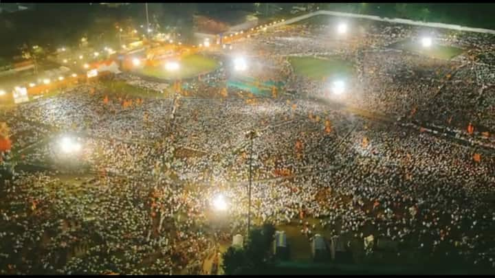 Shivaji Park : शिवाजी पार्कवर अशी होती गर्दी, शिवसैनिकांनी फुलला परिसर