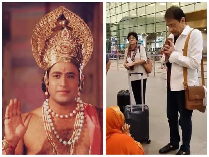 Ramayan Actor Arun Govil Reacts To The Viral Video Of A Woman Touching His Feet Ramayan Actor Arun Govil Reacts To The Viral Video Of A Woman Touching His Feet