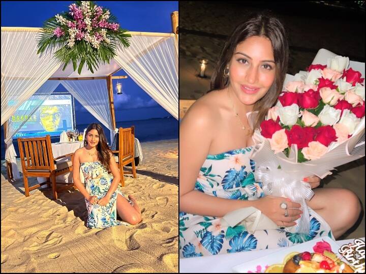 Surbhi Chandana Latest Photos: टीवी एक्ट्रेस सुरभि चंदना ने सोशल मीडिया पर अपनी तस्वीरें शेयर की हैं, जिसमें वह बेहद खूबसूरत लग रही हैं.