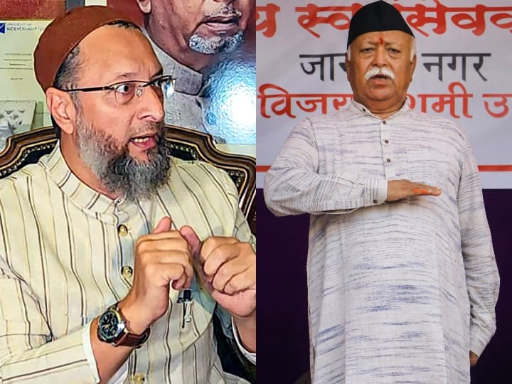 AIMIM Chief Asaduddin Owaisi on Mohan Bhagwat Population Imbalance Muslims Fertility Rate Hindu Muslims DNA मोहन भागवत के बयान पर ओवैसी का पलटवार, कहा- हिंदुओं और मुसलमानों का DNA एक है तो...