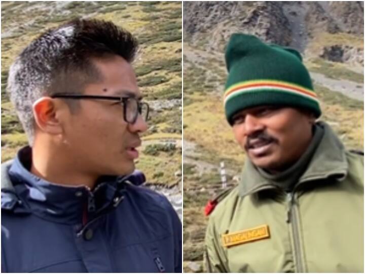 Madras Regiment soldier was surprised to see Arunachal doctor speaking Tamil CM Khandu Share Video Viral Video: अरुणाचली डॉक्टर को तमिल बोलते देख हैरान रह गया मद्रास रेजिमेंट का सिपाही, सीएम खांडू ने शेयर किया वीडियो