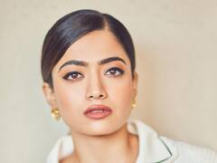 Actress Rashmika Mandanna : வெள்ளை ஆடையில் ஸ்டைலாக போஸ் கொடுக்கும் ராஷ்மிகா மந்தனா!