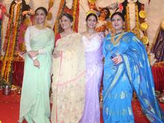 Durga Puja 2022: আরব সাগরের তীরে দুর্গোৎসব, নর্থ বোম্বের পুজোয় রানির সঙ্গে যোগ দিলেন পত্রলেখা