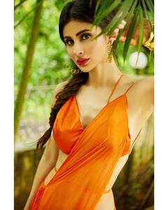Mouni Roy Raises Temperature In Orange Dress. SEE Pics