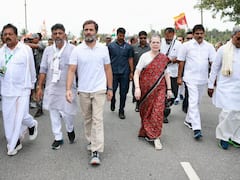 Karnataka: Congress Interim President Sonia Gandhi Joins Bharat Jodo Yatra In Mandya