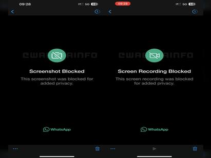 WhatsApp rolls out feature to block screenshot for view once messages WhatsApp  : ”இனிமே ஸ்கிரீன்ஷாட் எடுக்க முடியாது” - புதிய வசதியை அறிமுகப்படுத்திய Whatsapp
