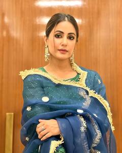Hina Khan: हिना खानचा स्टायलिश देसी लूक; दिसतेय फारच सुंदर!