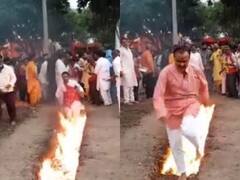 आस्था के नाम पर अंधविश्वास की अंधी दौड़! धधकती आग पर नंगे पांव दौड़ते दिखे श्रद्धालु