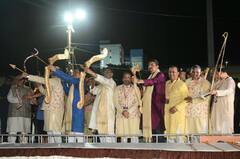 Sourav Ganguly: ৫০ ফুটের রাবণ, ৪০ ফুটের মেঘনাদ-কুম্ভকর্ণের কুশপুতুল দাহ করে দশেরা পালন, দর্শক সৌরভ