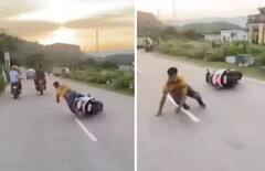 Video: ਸਕੂਟੀ ‘ਤੇ ਕਰ ਰਿਹਾ ਸੀ ਸਟੰਟ, 10 ਸਕਿੰਟਾਂ ਮਗਰੋਂ ਛਿੱਲ ਗਏ ਗੋਢੇ