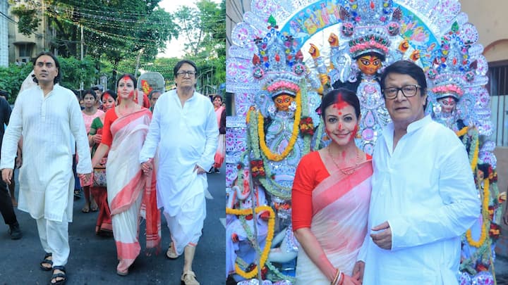 Koel Mallick on Puja: এই কটা দিন তিনি নায়িকা নন, এক্কেবারে ঘরের মেয়ে। বাবা, মা, স্বামী, সন্তানের সঙ্গে ঝরঝরিয়ে সময় কেটে যায় কোয়েলের। বিয়ের আগে থেকেই নাকি তিনি অপেক্ষা করতেন সিঁদুর খেলার