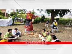 PHOTO: औरंगाबादमध्ये पत्नीपीडित आश्रमात शूर्पणखावृत्तीचे दहन