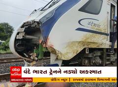 અમદાવાદઃ વંદે ભારત ટ્રેનની અડફેટે ભેંસો આવી જતાં અકસ્માત, ટ્રેનના આગળના ભાગને થયું નુકસાન